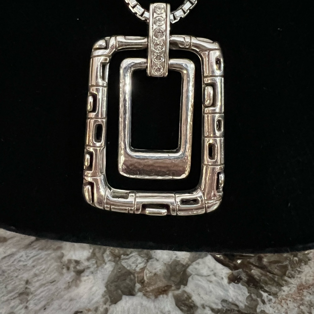 Brighton Silver Necklace with Geometric Pendant - Picture 2 of 3